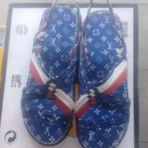 Huarache Tejido Araña Azul