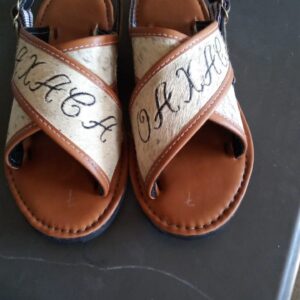 Huarache personalizado de pelo